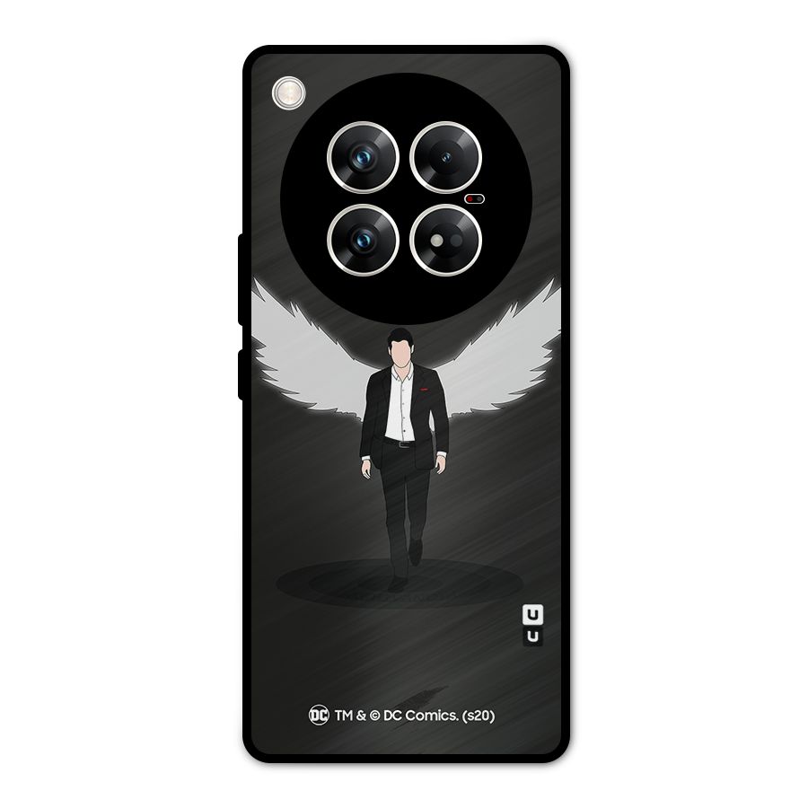 Lucifer Minimalistic Archangel Art Metal Back Case for Infinix Zero 40 5G