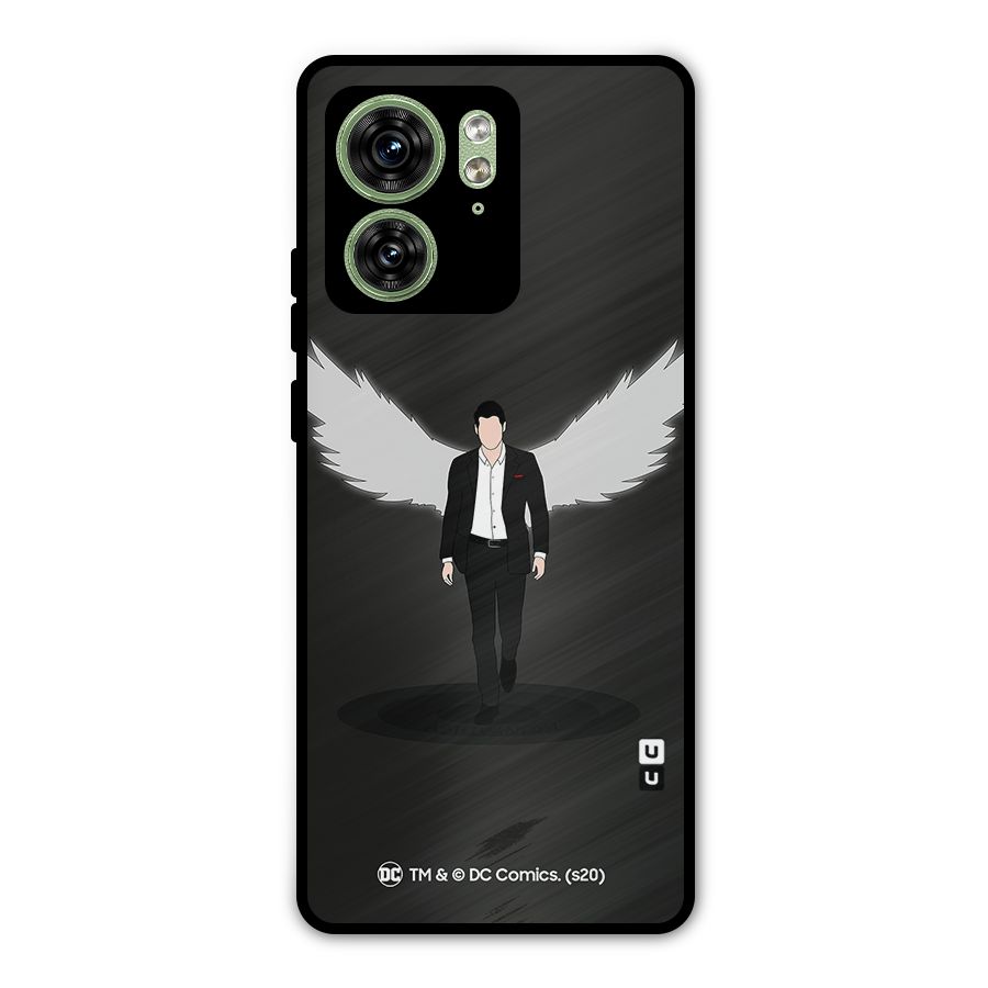 Lucifer Minimalistic Archangel Art Metal Back Case for Motorola Edge 40 5G