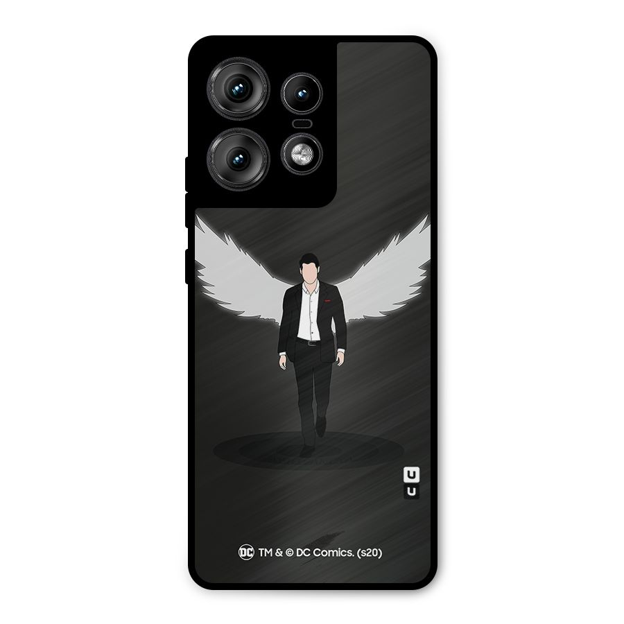 Lucifer Minimalistic Archangel Art Metal Back Case for Motorola Edge 50 Pro
