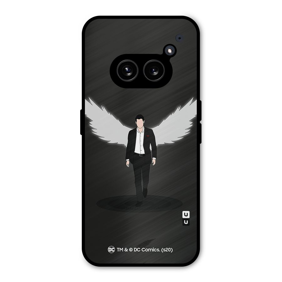 Lucifer Minimalistic Archangel Art Metal Back Case for Nothing Phone 2a Plus
