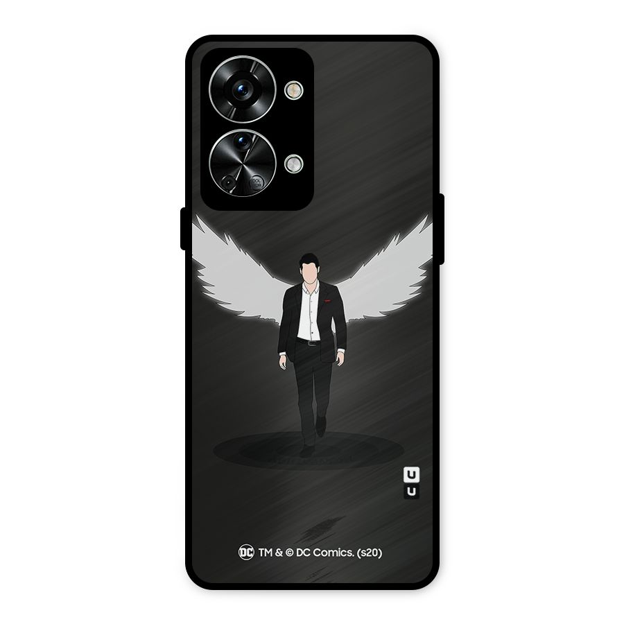 Lucifer Minimalistic Archangel Art Metal Back Case for OnePlus Nord 2T