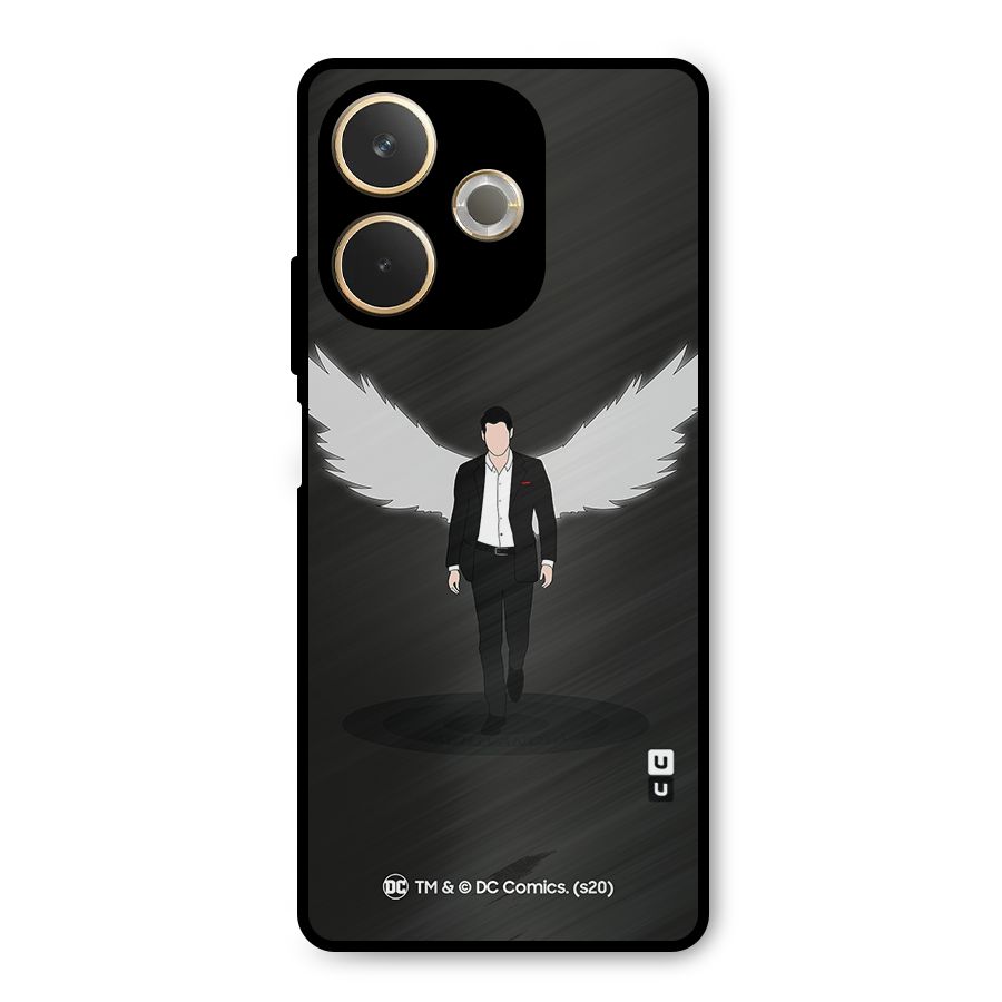 Lucifer Minimalistic Archangel Art Metal Back Case for Oppo A5 Pro