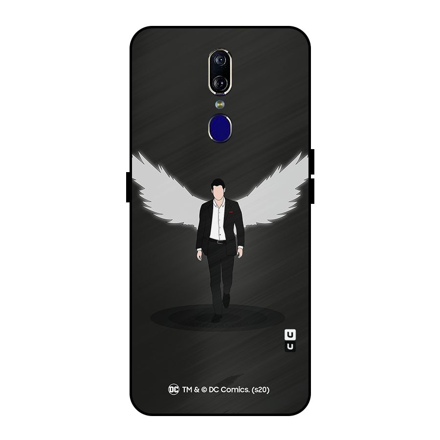 Lucifer Minimalistic Archangel Art Metal Back Case for Oppo F11