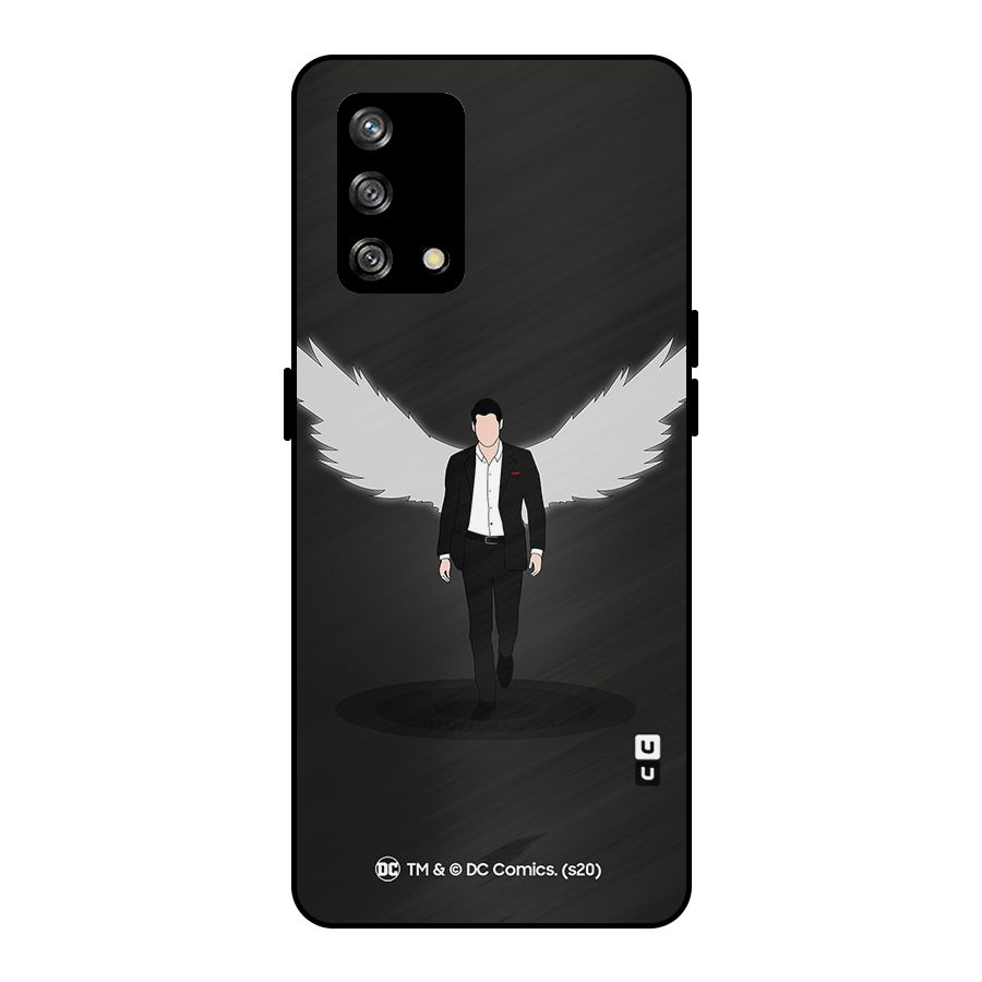 Lucifer Minimalistic Archangel Art Metal Back Case for Oppo F19