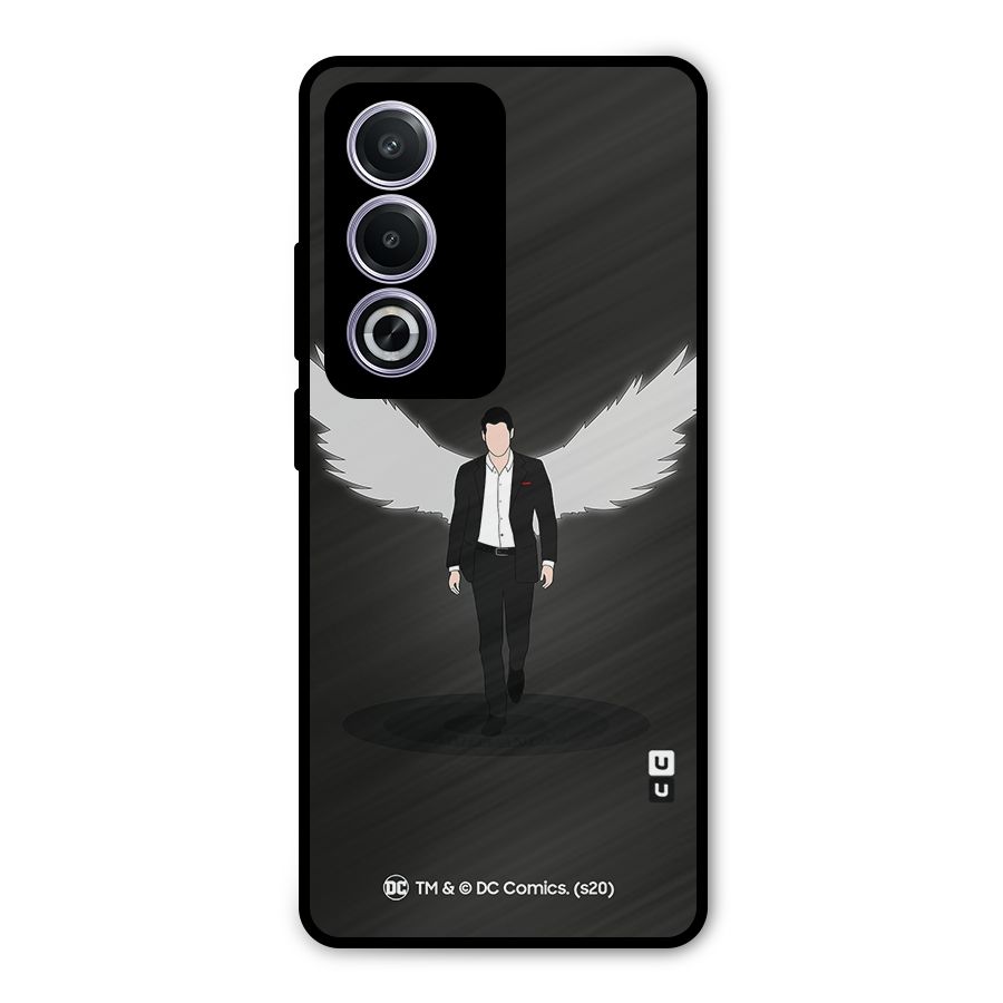 Lucifer Minimalistic Archangel Art Metal Back Case for Oppo K12x