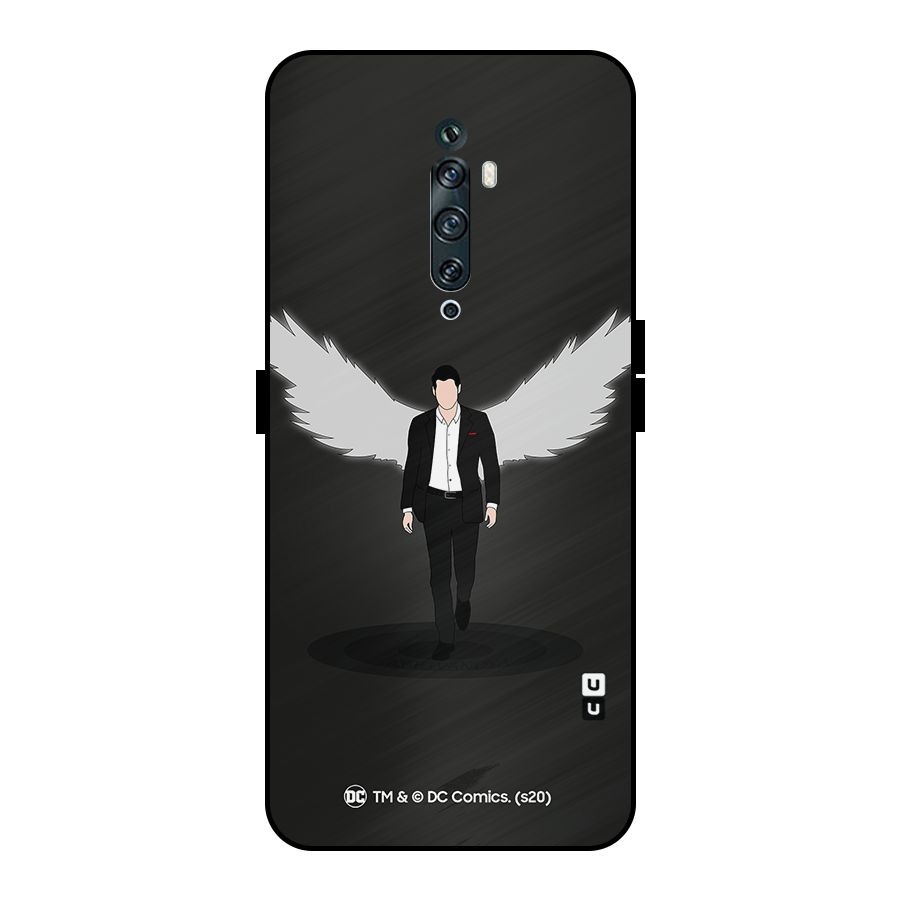 Lucifer Minimalistic Archangel Art Metal Back Case for Oppo Reno2 Z