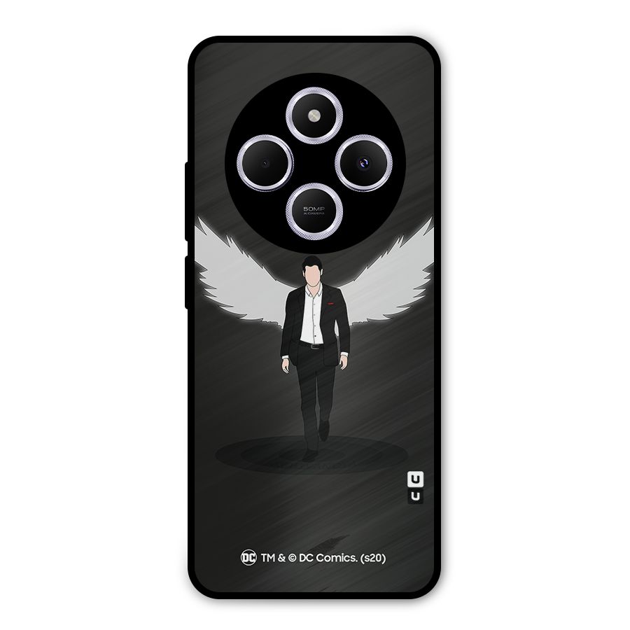 Lucifer Minimalistic Archangel Art Metal Back Case for Poco C75 5G