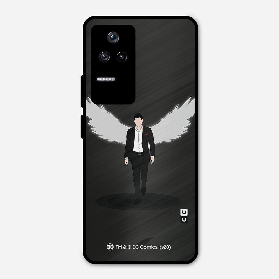 Lucifer Minimalistic Archangel Art Metal Back Case for Poco F4 5G