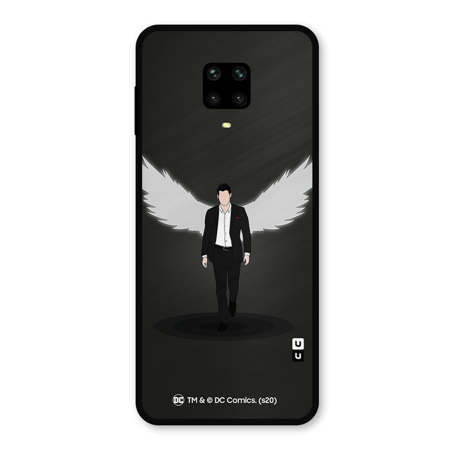 Lucifer Minimalistic Archangel Art Metal Back Case for Poco M2 Pro