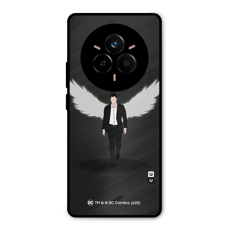 Lucifer Minimalistic Archangel Art Metal Back Case for Realme 14 Pro