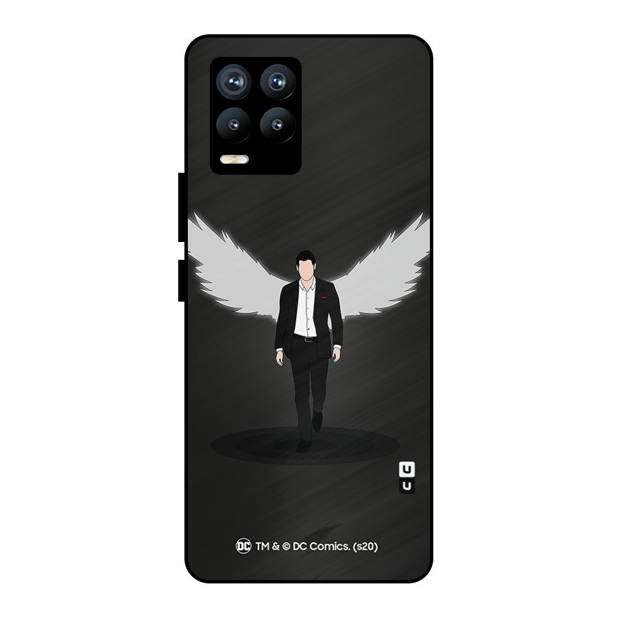 Lucifer Minimalistic Archangel Art Metal Back Case for Realme 8