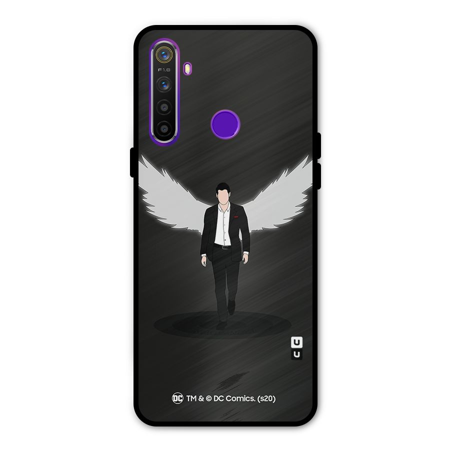 Lucifer Minimalistic Archangel Art Metal Back Case for Realme Narzo 10