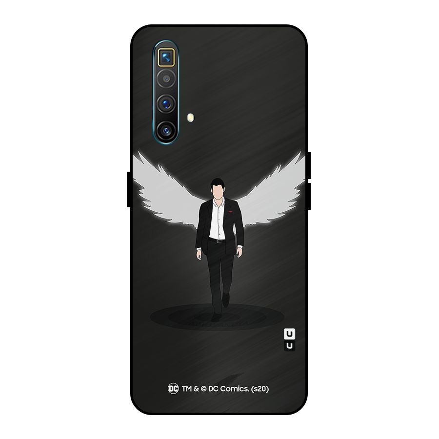 Lucifer Minimalistic Archangel Art Metal Back Case for Realme X3