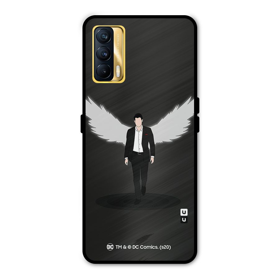Lucifer Minimalistic Archangel Art Metal Back Case for Realme X7