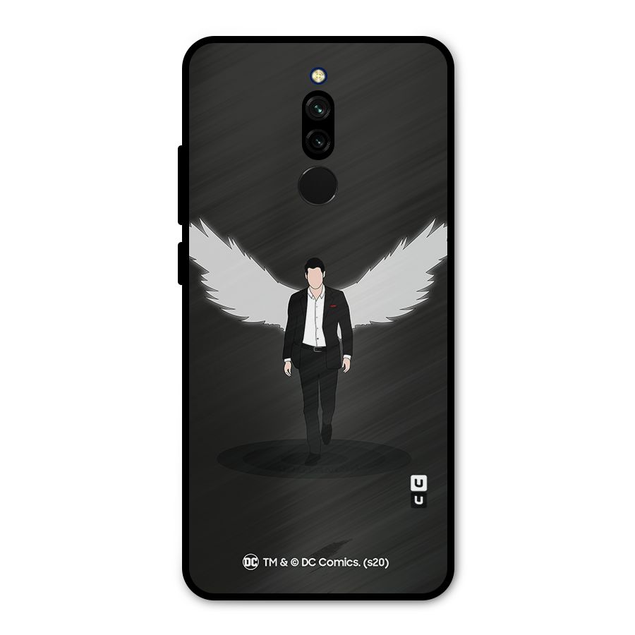 Lucifer Minimalistic Archangel Art Metal Back Case for Redmi 8