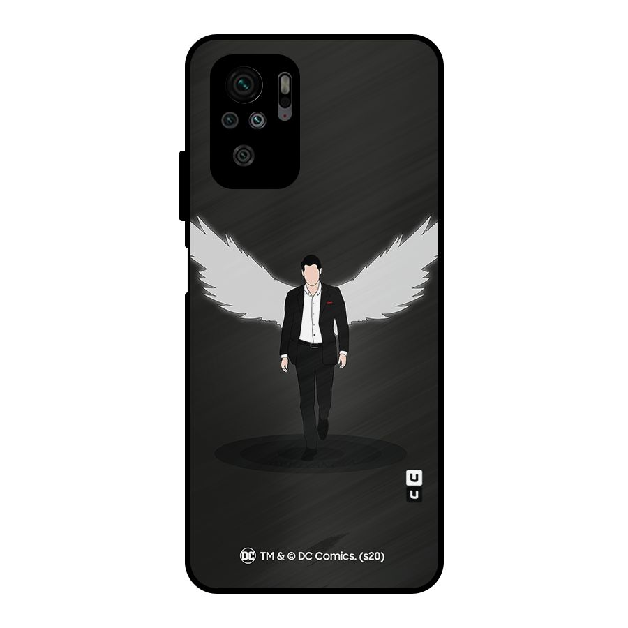 Lucifer Minimalistic Archangel Art Metal Back Case for Redmi Note 10S