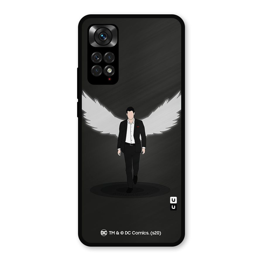 Lucifer Minimalistic Archangel Art Metal Back Case for Redmi Note 11