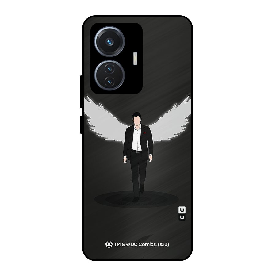 Lucifer Minimalistic Archangel Art Metal Back Case for Vivo T1 44W