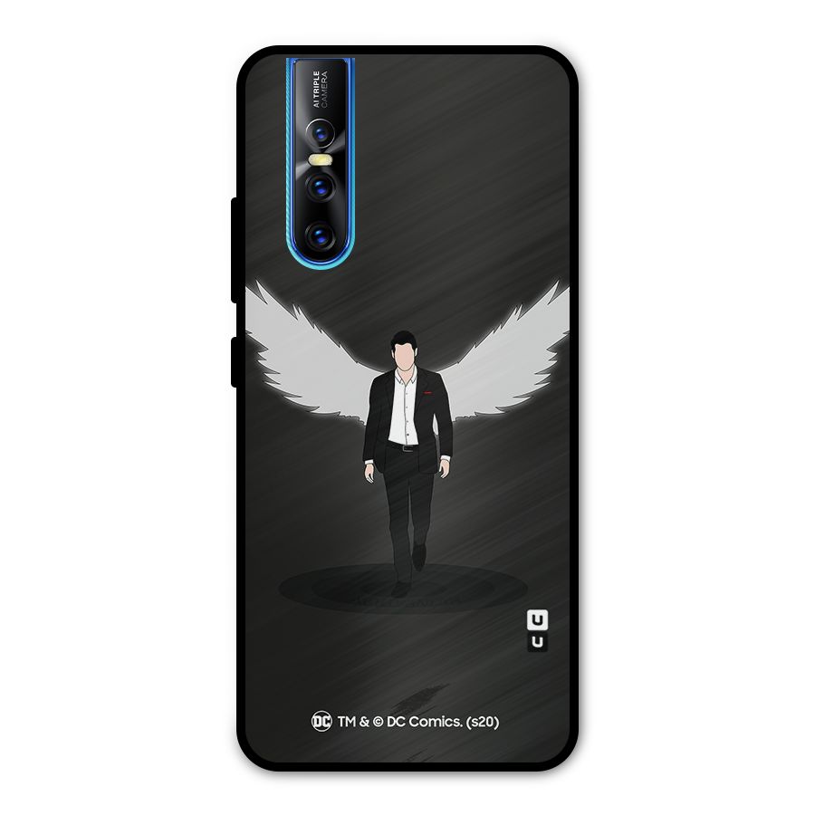 Lucifer Minimalistic Archangel Art Metal Back Case for Vivo V15 Pro