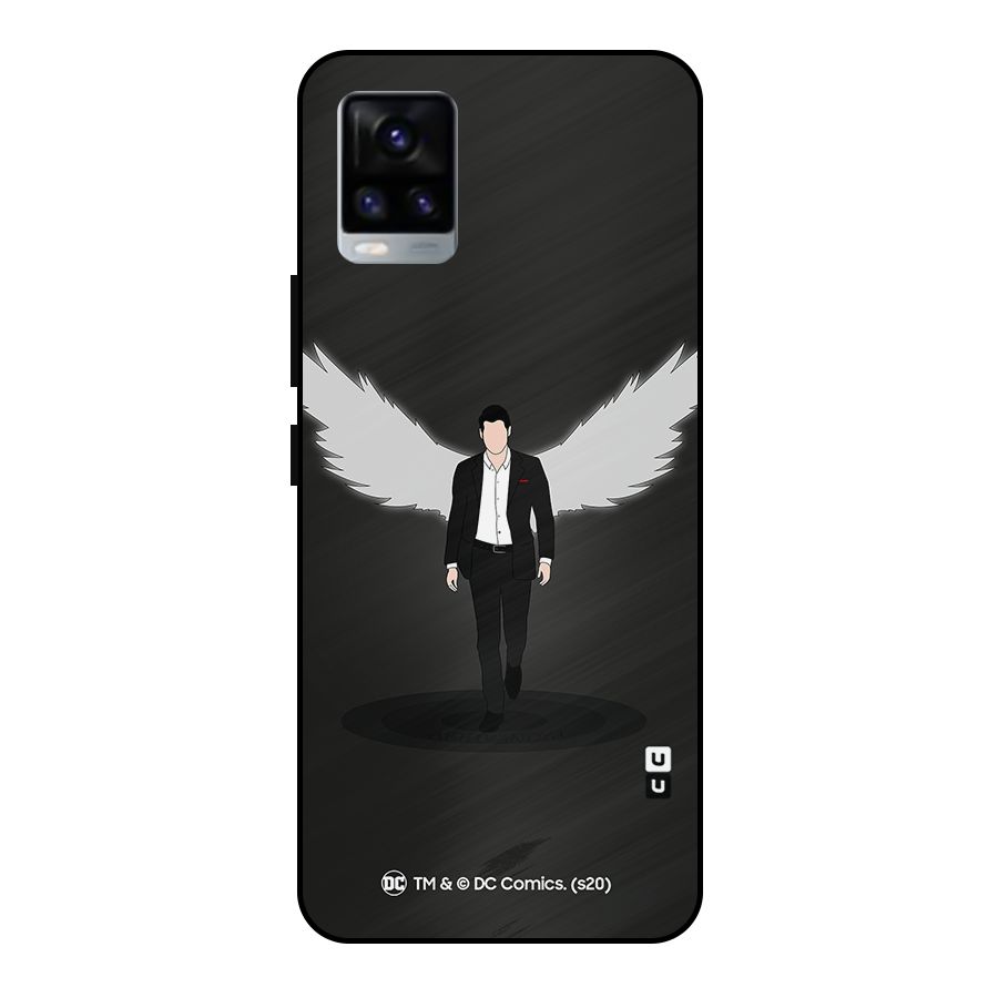 Lucifer Minimalistic Archangel Art Metal Back Case for Vivo V20 2021