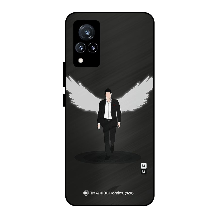 Lucifer Minimalistic Archangel Art Metal Back Case for Vivo V21 5G