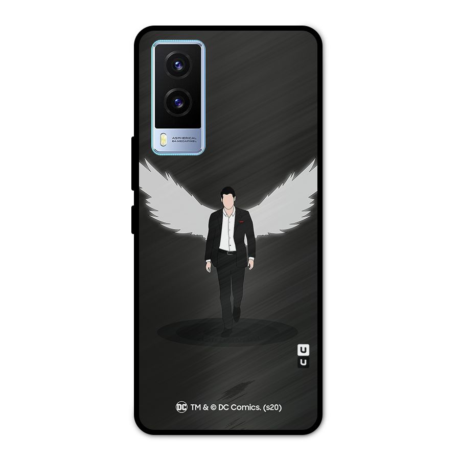 Lucifer Minimalistic Archangel Art Metal Back Case for Vivo V21e 5G