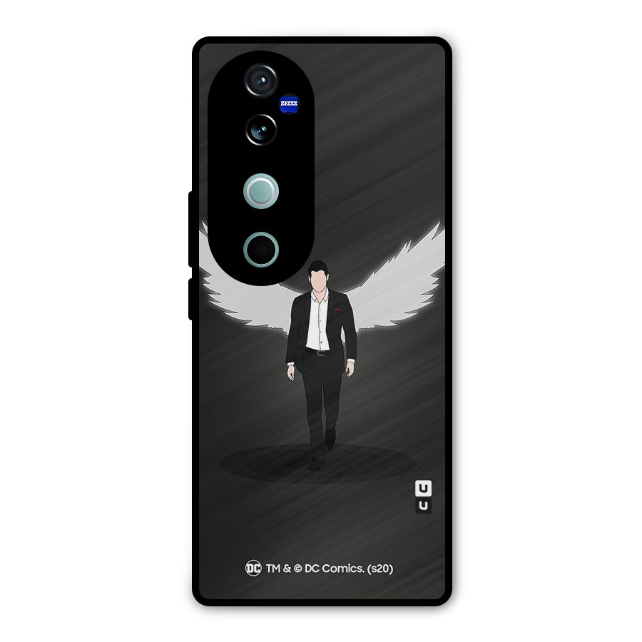 Lucifer Minimalistic Archangel Art Metal Back Case for Vivo V40