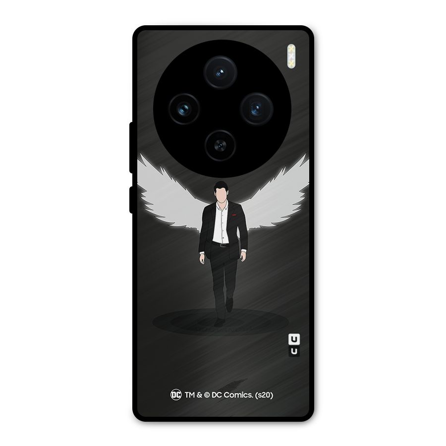 Lucifer Minimalistic Archangel Art Metal Back Case for Vivo X100