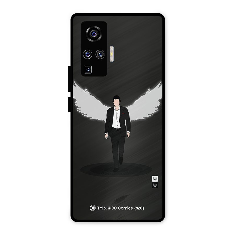 Lucifer Minimalistic Archangel Art Metal Back Case for Vivo X50 Pro