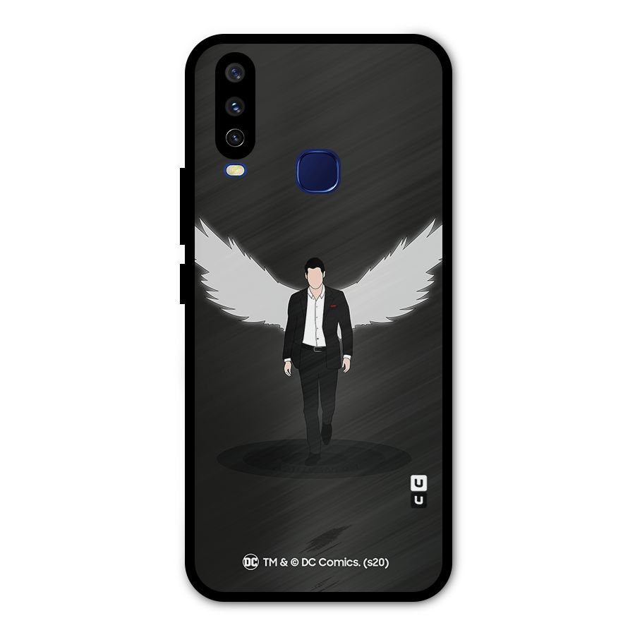 Lucifer Minimalistic Archangel Art Metal Back Case for Vivo Y15