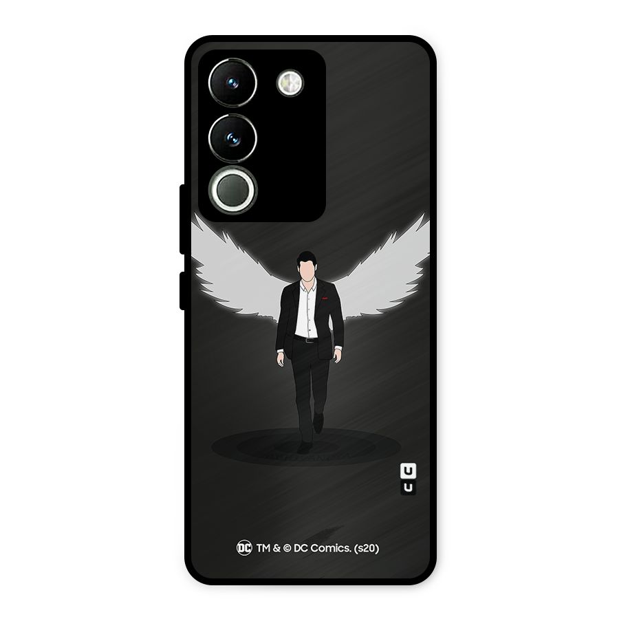 Lucifer Minimalistic Archangel Art Metal Back Case for Vivo Y200