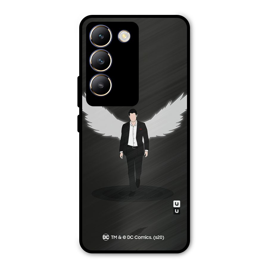Lucifer Minimalistic Archangel Art Metal Back Case for Vivo Y200e