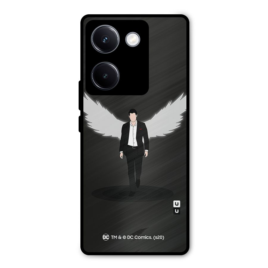 Lucifer Minimalistic Archangel Art Metal Back Case for Vivo Y300 Plus