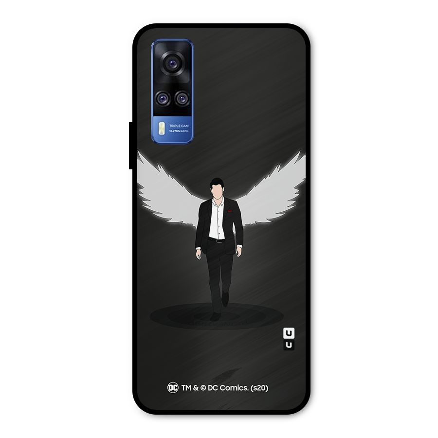 Lucifer Minimalistic Archangel Art Metal Back Case for Vivo Y31