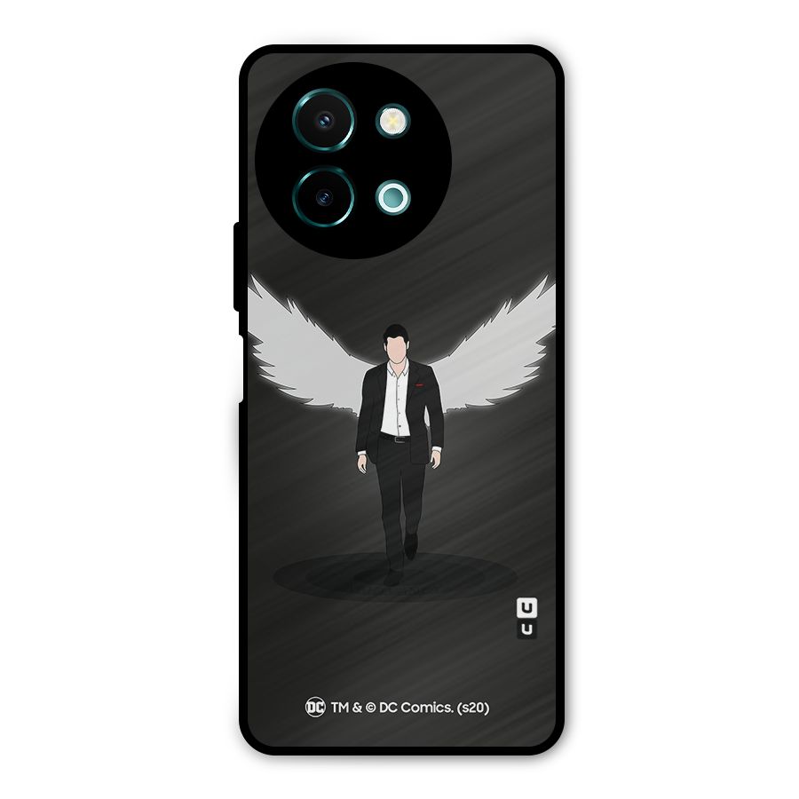 Lucifer Minimalistic Archangel Art Metal Back Case for Vivo Y58