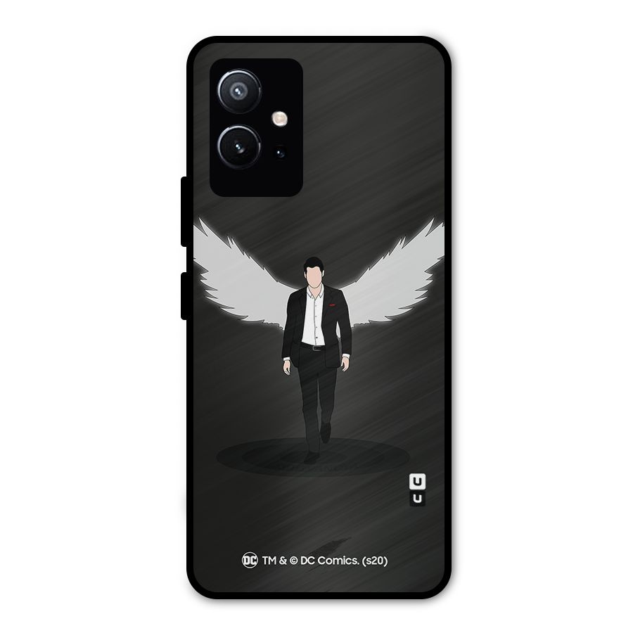 Lucifer Minimalistic Archangel Art Metal Back Case for Vivo Y75 5G