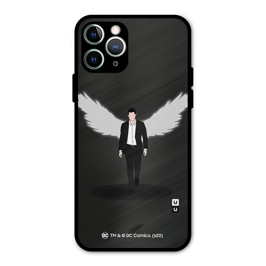 Lucifer Minimalistic Archangel Art Metal Back Case for iPhone 11 Pro Max