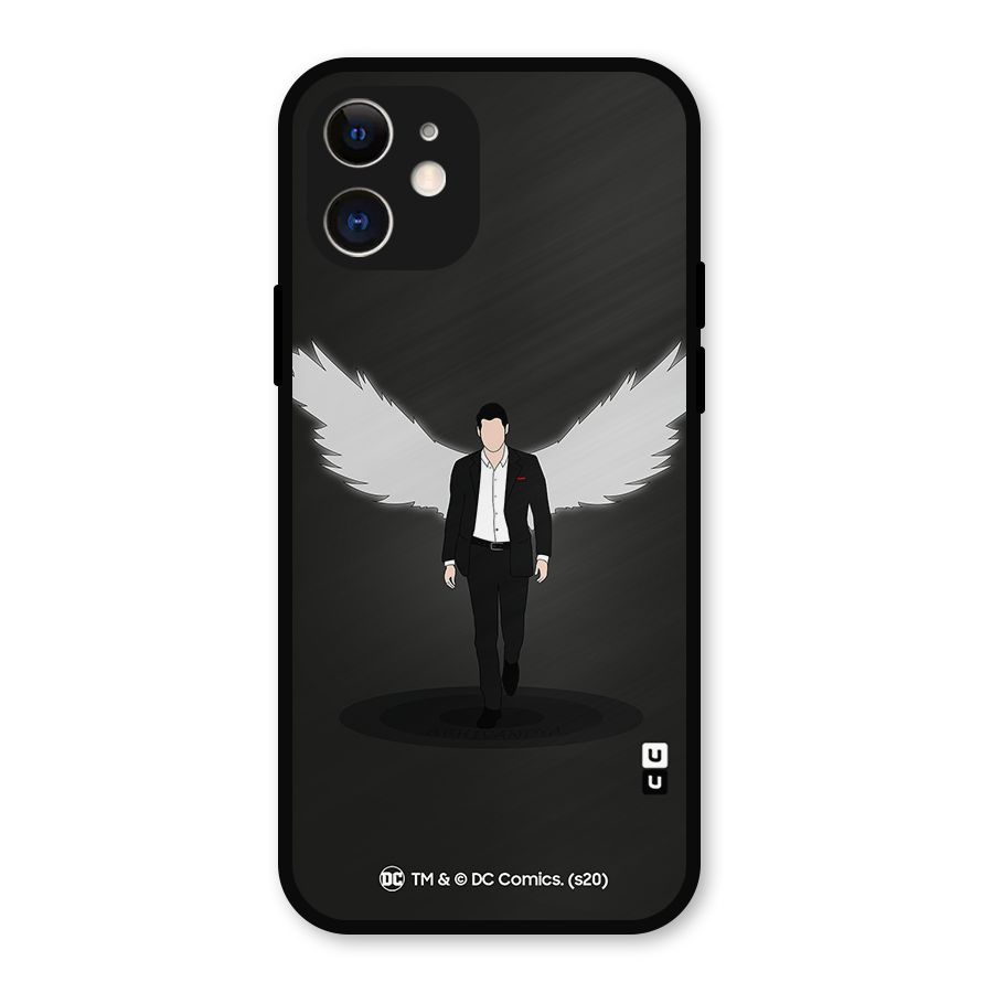 Lucifer Minimalistic Archangel Art Metal Back Case for iPhone 12