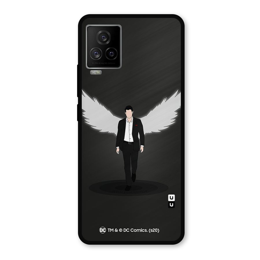 Lucifer Minimalistic Archangel Art Metal Back Case for iQOO 7 Legend 5G