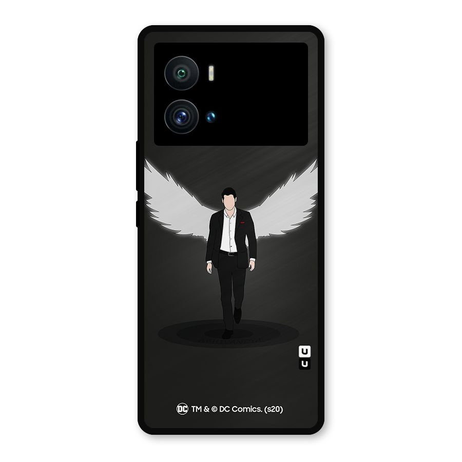 Lucifer Minimalistic Archangel Art Metal Back Case for iQOO 9 Pro
