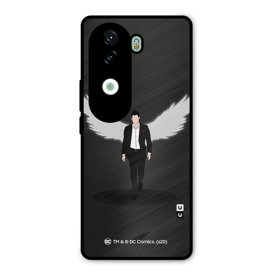 Lucifer Minimalistic Archangel Art Metal Back Case for iQOO Z9s