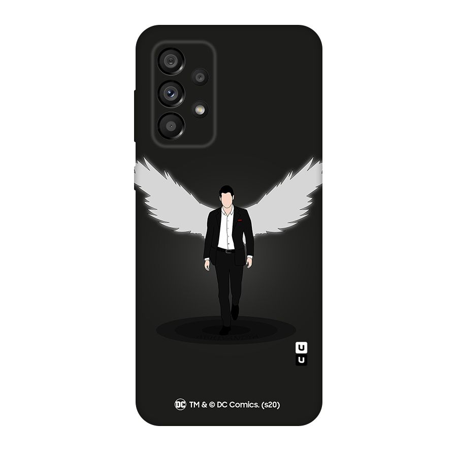 Lucifer Minimalistic Archangel Art Original Polycarbonate Back Case for Galaxy A73 5G