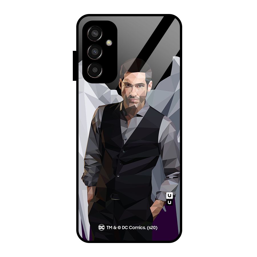 Lucifer Morningstar Art Abstract Glass Back Case for Galaxy F13