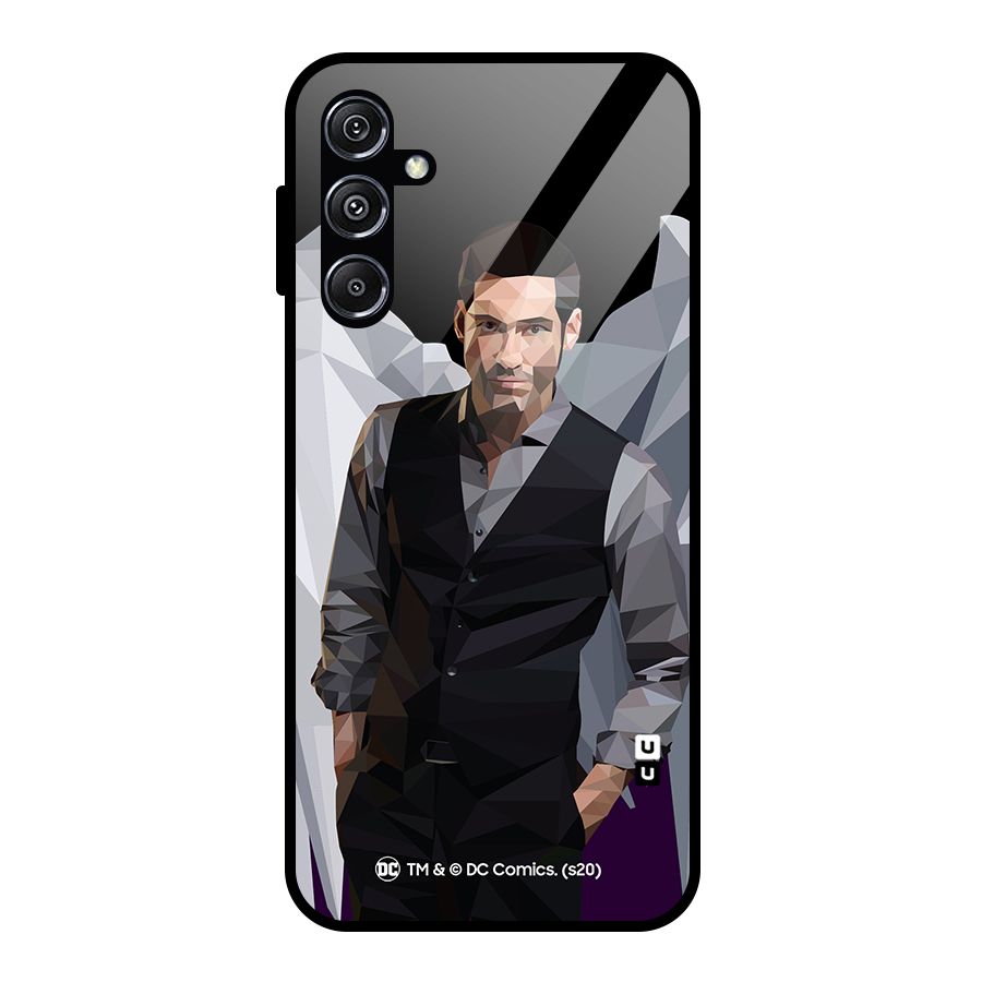 Lucifer Morningstar Art Abstract Glass Back Case for Galaxy M34 5G