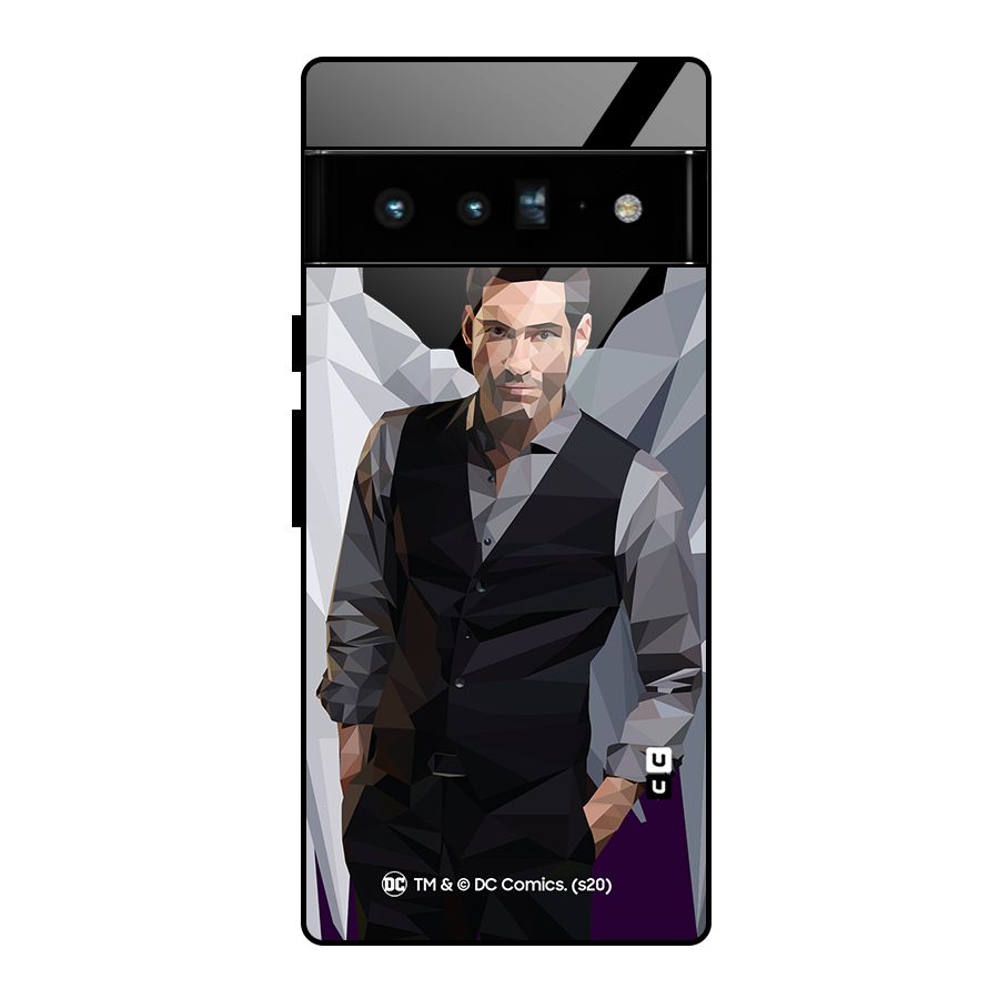Lucifer Morningstar Art Abstract Glass Back Case for Google Pixel 6 Pro