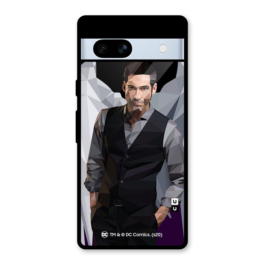 Lucifer Morningstar Art Abstract Glass Back Case for Google Pixel 7a