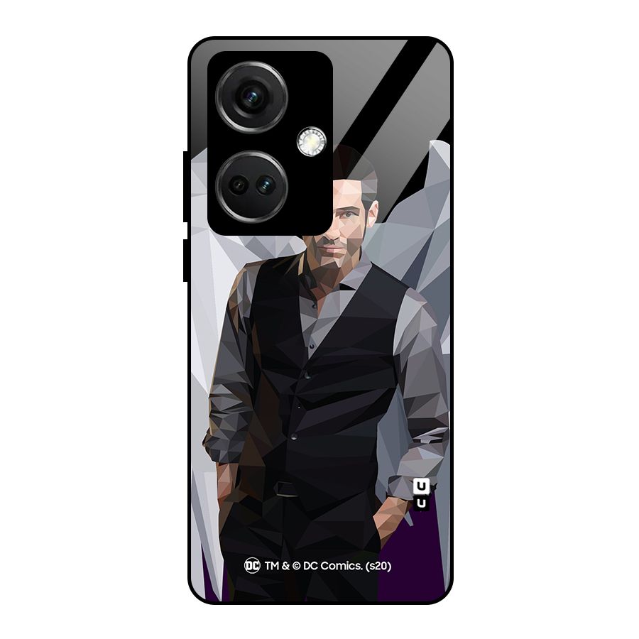 Lucifer Morningstar Art Abstract Glass Back Case for OnePlus Nord CE 3 5G