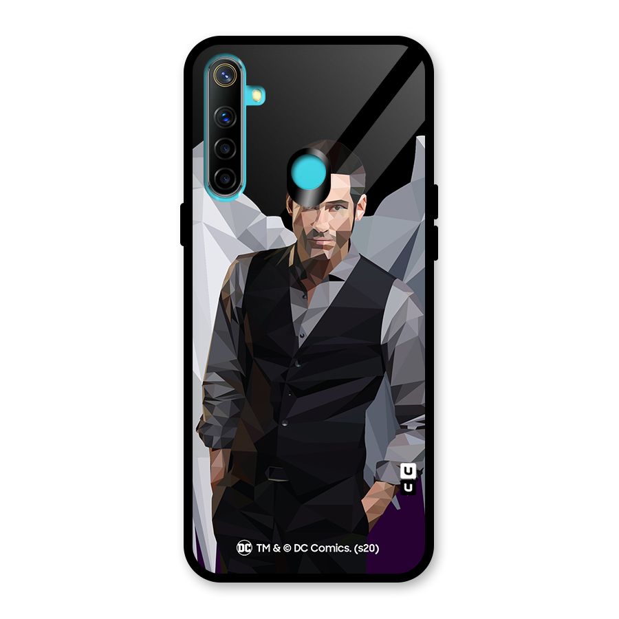 Lucifer Morningstar Art Abstract Glass Back Case for Realme 5i