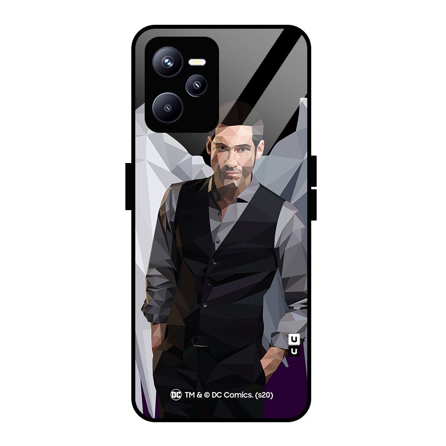 Lucifer Morningstar Art Abstract Glass Back Case for Realme C35