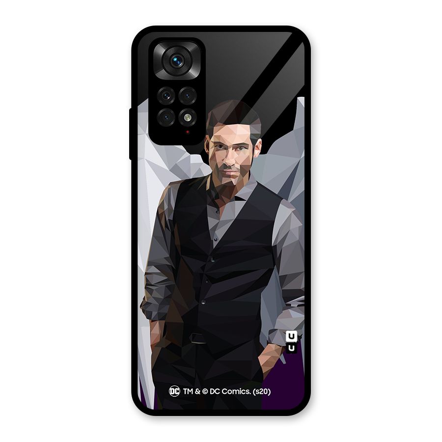 Lucifer Morningstar Art Abstract Glass Back Case for Redmi Note 11S